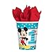 Another Dream Disney Mickey Mouse Fun To Be One Birthday Party Pack for 16 with Plates, Napkins, Cups, Tablecover, and Candles