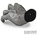 Guitar Grip Studios 2 Pack Left and Right Hand Metal Mayhem Metallic Silver Guitar Hangers