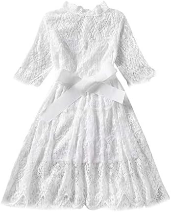 Kasien Baby Dress, Toddler Kids Baby Girl Lace Flower Princess Tulle Party Pageant Dresses Clothes