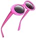 Retro Oval Mod Thick Frame Clout Goggles Kurt Cobain Sunglasses (6-color)