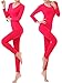 LANBAOSI Women's 2pc Long John Thin Seamless Thermal Underwear Set
