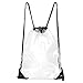 Vorspack Clear Drawstring Backpack Stadium Approved Clear Bag for Sports Event