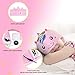 VCOM Kids Headphones, Volume Limited Girls Earphones with Thin Removable Speakers & Soft Washable Fleece Sleeping Headband 3.5mm Jack Compatible for iPad Kindle Tablet Laptop Smartphone(Pink Unicorn)