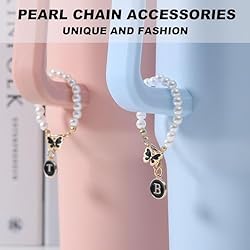 Letter Charm for Stanley Cup，Pearl Chain