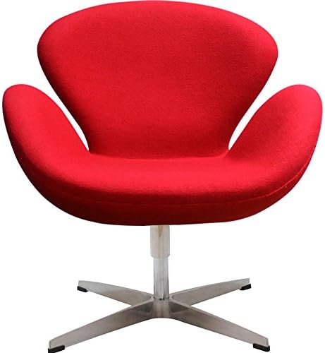 Amazon Co Jp スワンチェア ファブリック仕様 アルネ ヤコブセン レッド Swanchair Sofa ソファ ソファー 椅子 イス いす ホーム キッチン