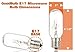 40-Watt Incandescent Microwave Bulb - Warm White Light Color - Fits Most GE and Whirlpool Ovens - E17 Intermediate Base - Pack of 3 Bulbs