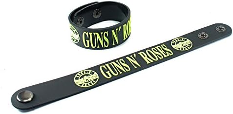 Gun &amp; Roses 2 New! Glow In The Dark Wristband Bracelet 122 November Rain