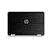 Black Brushed Aluminum Skin Decal wrap Skin Case Compatible with HP Envy x360 15-u000 15-u010 15-u011dx 15-u110dx 15-u111dx 15.6