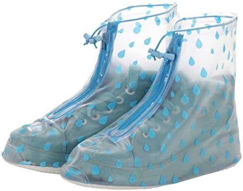 Waterproof Shoes Cover Boots Overshoes for Rain Snow with Non-Slip Rubber Soles for Men & Women