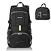 ORICSSON Unisex Rated 35L Durable Lightweight Foldable Backpack Waterproof Handy Daypack (Black-II, 35L)