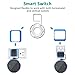 Bovon Outlet Wall Mount Hanger Holder Stand for Dot 2nd Generation, Best Space-Saving Dot Accessories for Your Smart Home Speaker Without Mess Wires or Screws (Short Charging Cable Included) (White)