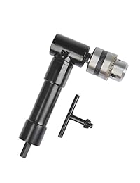 OFNMY - Adaptador de broca de ángulo recto sin cable de 90 grados, portabrocas con llave, 0.315 in, accesorio de herramienta de alimentación (rango de mandíbula 0.039 in-0.394 in)