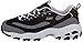 Skechers Sport Women's D'Lites Memory Foam Lace-up Sneaker,Black/Gold,9 M US