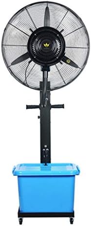 Pedestal Fans Floor Standing Cooling Industrial Misting Fan with Oscillating Cooling Mist Humidifier Adjustable Speed Misting Cooling Fan for Home Office and Restaurant Mobile Atomization Stand Fan