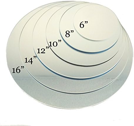 LA Crafts 12 Pieces of Round or Square Edge Sanded Glass Mirrors for Decorations, Weddings, Centerpieces, or Home Decor (Round - 14" inches)