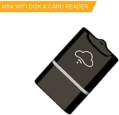 WIFI MINI Card Reader, Aixianpai Wireless Storage Box WIFI Storage Drive Support Micro SD Card for Smartphone Tablet Laptop（Silver-No card）