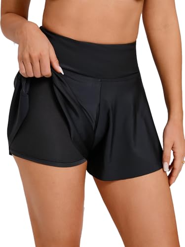 Yilisha Women's Waisted Swim Shorts