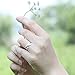 S&E Women's 925 Sterling Silver Rings Simple Cute Cat Design Opening Finger Ring (Cute Cat)