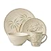 Pfaltzgraff Palm 16-Piece Stoneware Dinnerware Set, Service for 4