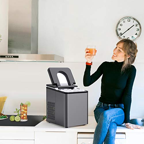 SOOPYK Ice Makers Countertop, Portable Ice Makes 27 lbs in 24 hrs 9