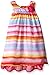 Blueberi Boulevard Little Girls' Stripe Chiffon Dress