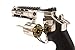 Bear River Refurbished Exterminator 4 Inch Revolver - Chrome Finish - Full Metal CO2 BB/Pellet Gun - Shooot .177 BB Cartridges Included