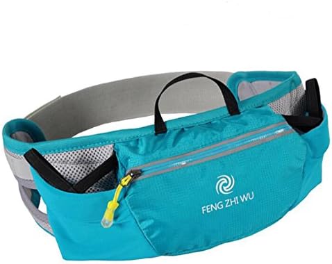 FHGJ Marsupi Sportivi Sling Pocket Travel Chest Bag Shoulder Phone Holder Running Belt With Separate Pockets,Blue