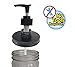 THINKCHANCES Rust Resistant Black Aluminum Counter Top Soap Dispenser Lid Lotion Pump Insert Kit and Leakage Proof for Mason, Ball, Canning Jars (1 Pack, Regular Mouth)