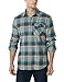 CQR Men's Flannel Long Sleeved Button-Up Plaid All-Cotton Brushed Shirt, Corduroy Lined(hof110) - Sage, X-Large