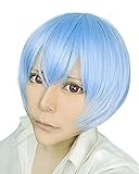 Anangelhair + Free Hair Cap Eva Ayanami Rei Cosplay Wig