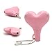 Elemart Multi Function 2-Way Heart Shaped Headphone Splitter 3.5mm Jack Plug Keychain