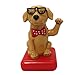 Glumes Solar Dancing Toy Dog Solar Powered Dancing Dolls Swinging Animated Bobble Dancer Car Decor