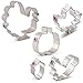 Fall/Thanksgiving Cookie Cutters - 5 Piece Boxed Set - Pumpkin, Turkey, Maple Leaf, Acorn, Squirrel - Ann Clark - USA Made Steel