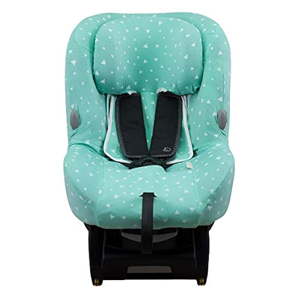 Janabebe Bilbarnstolsskydd Med Bebe Confort Milofix Mint Sparkles