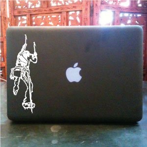Ice Rock Climbing vinyl decal small