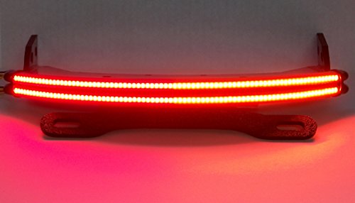 Double-Stack LED Fender Eliminator Running Light, Brake Light, and Turn Signal Kit with Tag Light and Bracket for Honda Fury (Smoked Lens)