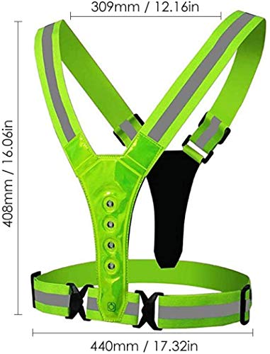 Led-veiligheidsvest, reflecterend vest, hoge zichtbaarheid, outdoor, veiligheidsvest, verstelbaar, voor hardlopen… - Image 7