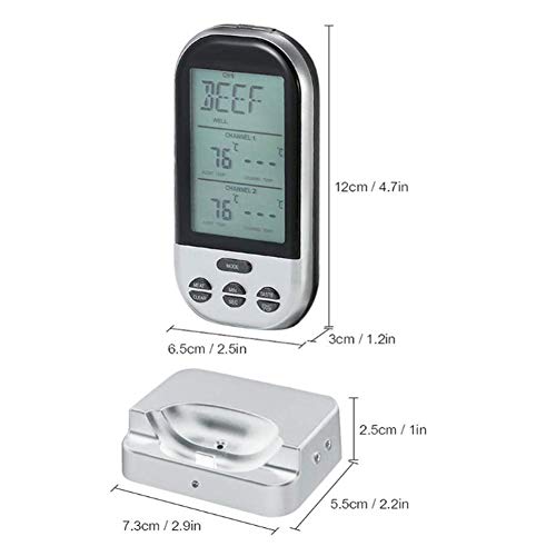 image for Donteec Wireless Remote Digital Cooking Food Meat Thermometer, Double 