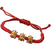 Chinese New Year of The Horse Bracelets Horses Red String Rope Bracelet Good Luck Blessing New Year Bracelet Gift