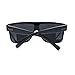 JuicyOrange KUSH Men's Sunglasses Flat Top Square Frame Black Dark Lens, 5 5/8