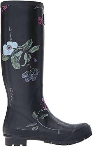 Joules Women's Wellyprint Rain Boot, Black Hedge, M US in Oman