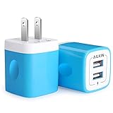 USB Wall Charger, [2-Pack] 5V/2.1AMP Ailkin 2-Port USB Wall Charger Home Travel Plug Power Adapter Charging Replacement for iPhone 7/7 Plus, 6s/6s Plus, Samsung Galaxy S7 S6, HTC, LG, Table, Motorola