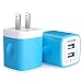 USB Wall Charger, [2-Pack] 5V/2.1AMP Ailkin 2-Port USB Wall Charger Home Travel Plug Power Adapter Charging Replacement for iPhone 7/7 Plus, 6s/6s Plus, Samsung Galaxy S7 S6, HTC, LG, Table, Motorola primary