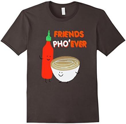 Men's Friends Pho Ever (Forever) Funny Vietnamese King T-Shirt Medium Asphalt