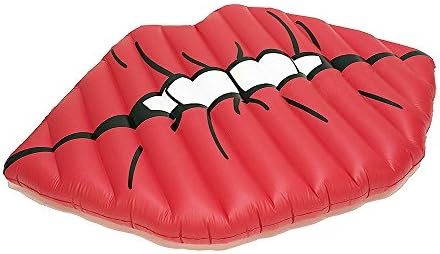 Giant Inflatable Red Lips Pool Float for Water Fun Large Outdoor Swimming Pool Inflatable Float Toy