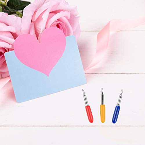 3 Types of 40 Pcs Blades Compatible with Explore Air/Air 2 Vinyl Cutting Machines, 30 45 60 Degree Cutting Replacement Blades