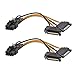 Cable Matters 2-Pack 8 Pin to SATA Power Cable (SATA to 8 Pin PCIe) - 5 Inches primary
