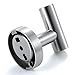LITVZ SUS 304 Stainless Steel Bath Hooks, 2-Pack Single Prong Shower Kitchen Wall Mounted Coat Hooks Hanger for Towel Bath Robe Hat Keys Bags Home Kitchen Hotel with Brushed Finish