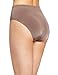 Wacoal Women's B Smooth Hi-Cut Panty Brief Panty, Cappuccino, Large