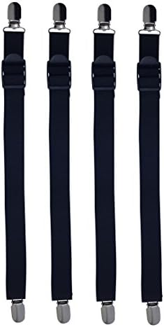 Best Comfort Straight Shirt Stays from KliSa - keeps your shirt tucked! (onesize, Straight-Shirt-Stays - Clip)
